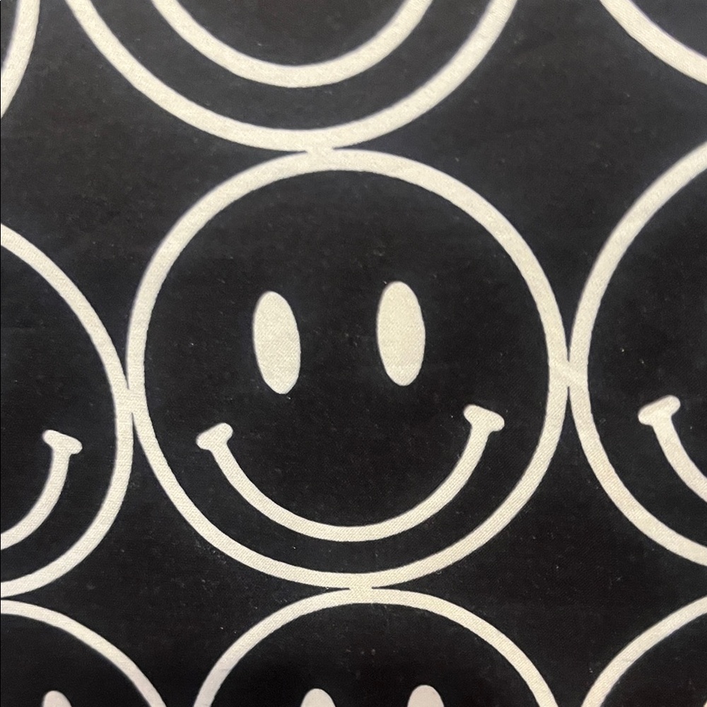 Dressed in LALA Black and White Smiley A-Line Skirt - Picture 3 of 3